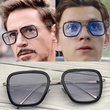 Load image into Gallery viewer, CURTAIN Retro Vintage Designer Steam Punk Pilot Sunglasses Iron Man 3 TONY Stark Sun Glasses Men Gothic Rossi Coating UV400