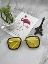 Load image into Gallery viewer, CURTAIN Retro Vintage Designer Steam Punk Pilot Sunglasses Iron Man 3 TONY Stark Sun Glasses Men Gothic Rossi Coating UV400