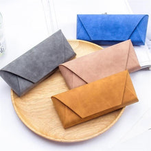 Load image into Gallery viewer, New Fashion PU Leather Cover Sunglasses Case for Women Men Glasses Portable Soft Glasses Pouch Bag Accessories Glasses Box 6.5cm
